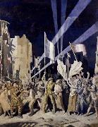 Sir William Orpen Armistice Night,Amiens oil on canvas